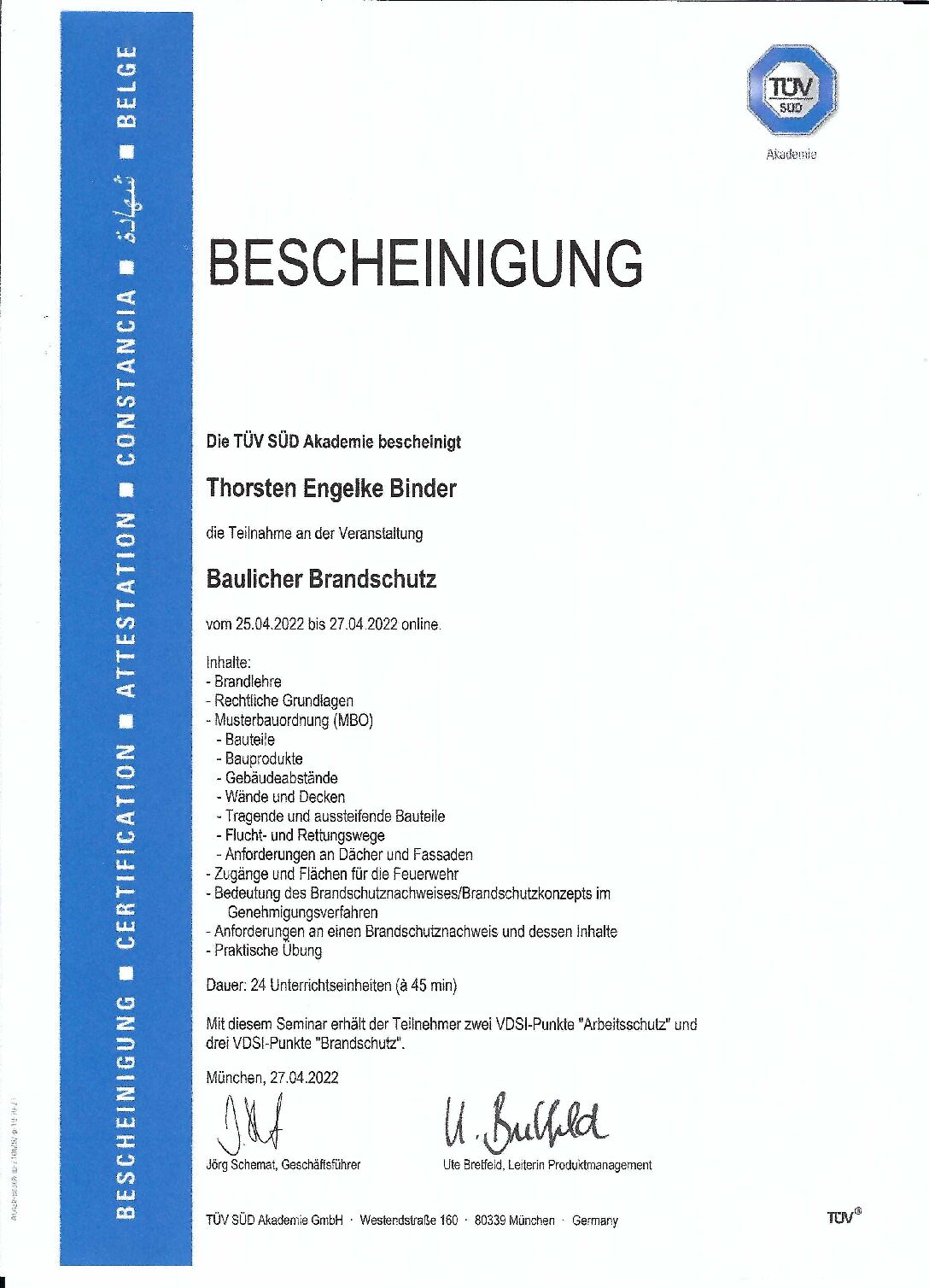 TÜV SÜD, Baulicher Brandschutz, PDF-Vorschau