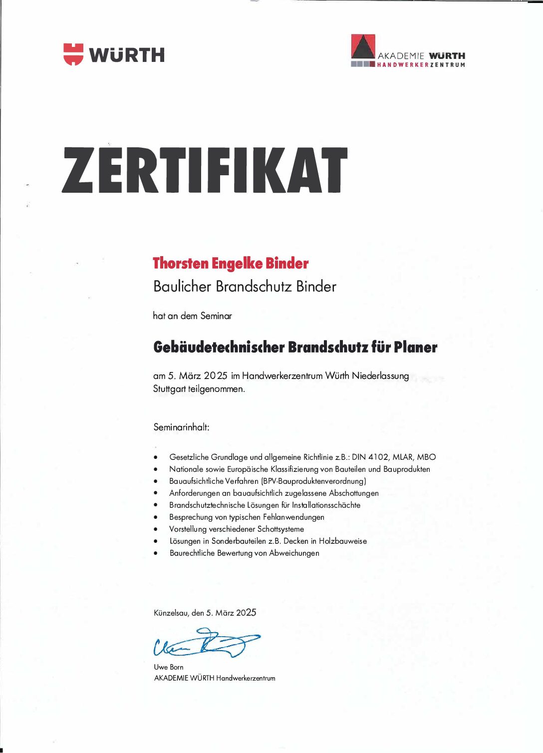 Seminar, Gebäudetechnischer Brandschutz für Planer, PDF-Vorschau
