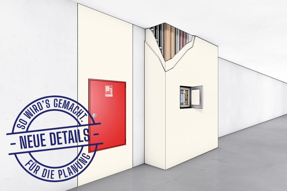 3D-Visualisierung einer Brandwand
