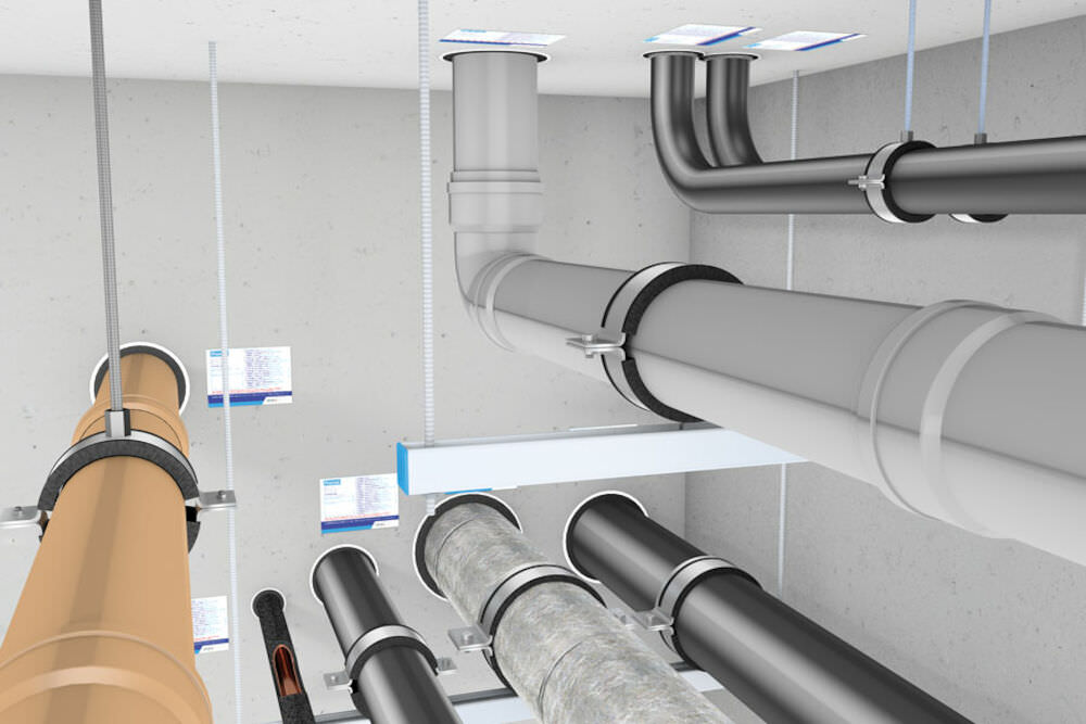 3D-Visualisierung: Rohrdurchführung